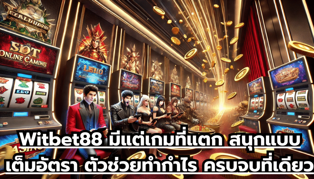 Witbet88 มีแต่เกมที่แตก สนุกแบบเต็มอัตรา ตัวช่วยทำกำไร ครบจบที่เดียว