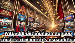 Witbet88 มีแต่เกมที่แตก สนุกแบบเต็มอัตรา ตัวช่วยทำกำไร ครบจบที่เดียว