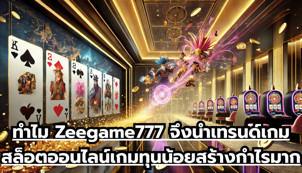 ทำไม Zeegame777 จึงนำเทรนด์ เกมสล็อตออนไลน์ เกมทุนน้อยสร้างกำไรมาก