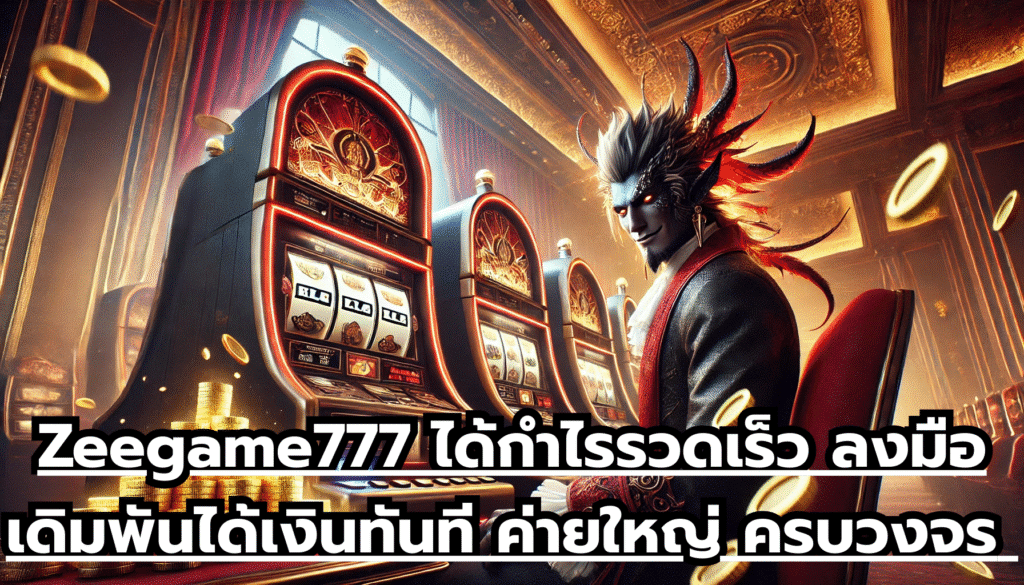 Zeegame777 ได้กำไรรวดเร็ว ลงมือเดิมพันได้เงินทันที ค่ายใหญ่ ครบวงจร ไม่มีจำเจ