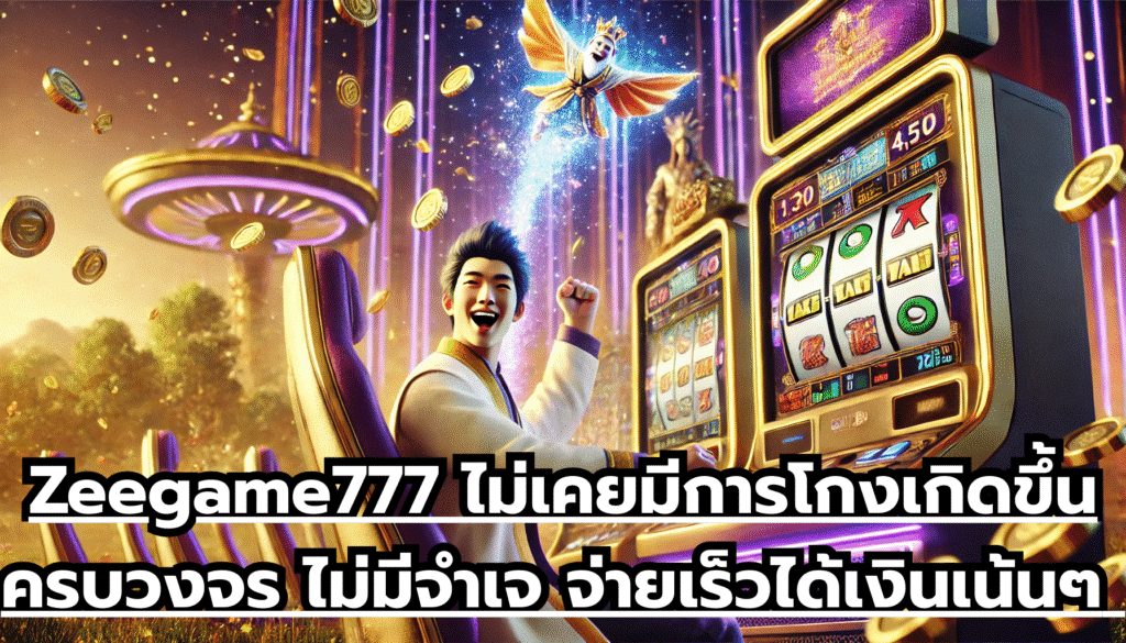 Zeegame777 ไม่เคยมีการโกงเกิดขึ้น ครบวงจร ไม่มีจำเจ จ่ายเร็วได้เงินเน้นๆ